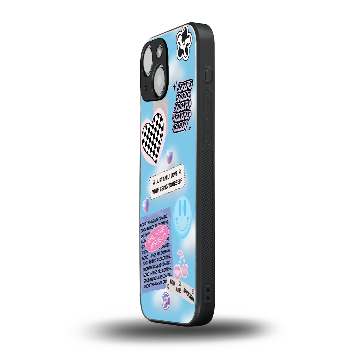 brightside back phone cover | glass case for iphone 13 mini