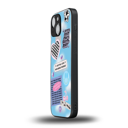 brightside back phone cover | glass case for iphone 13 mini