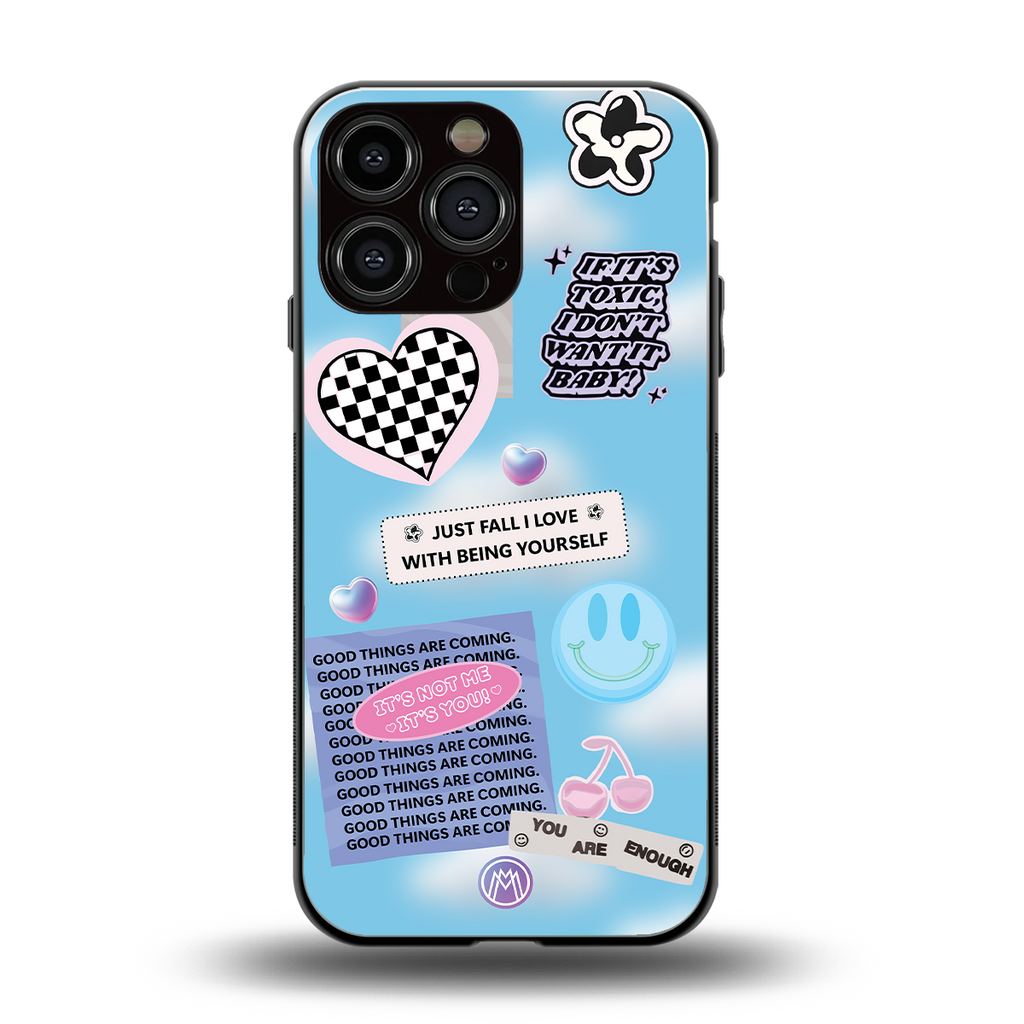 brightside back phone cover | glass case for iphone 13 pro max