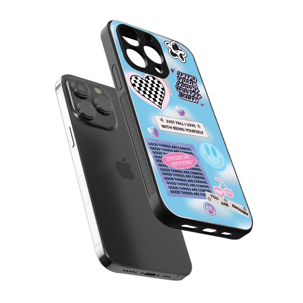 brightside back phone cover | glass case for iphone 13 pro max