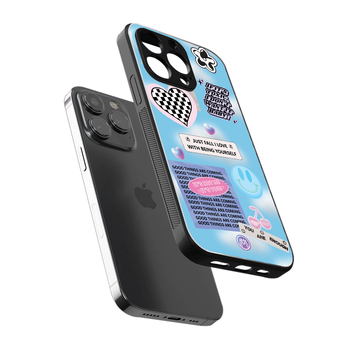 brightside back phone cover | glass case for iphone 13 pro max