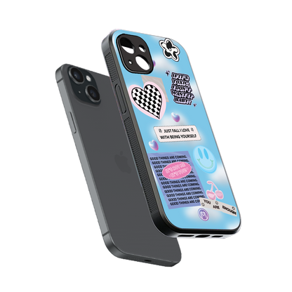 brightside back phone cover | glass case for iphone 14 plus