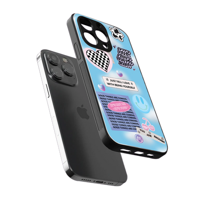 brightside back phone cover | glass case for iphone 14 pro max