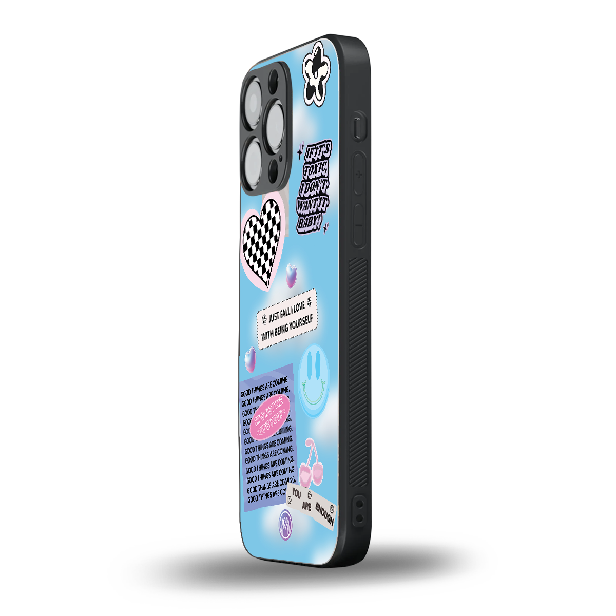 brightside back phone cover | glass case for iphone 14 pro max