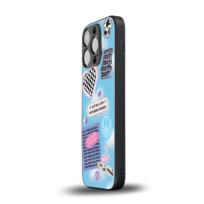 brightside back phone cover | glass case for iphone 14 pro