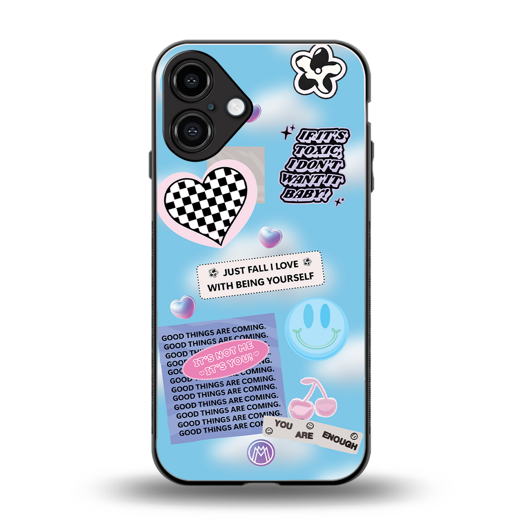 brightside back phone cover | glass case for iphone 16 plus