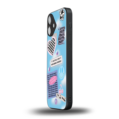 brightside back phone cover | glass case for iphone 16 plus