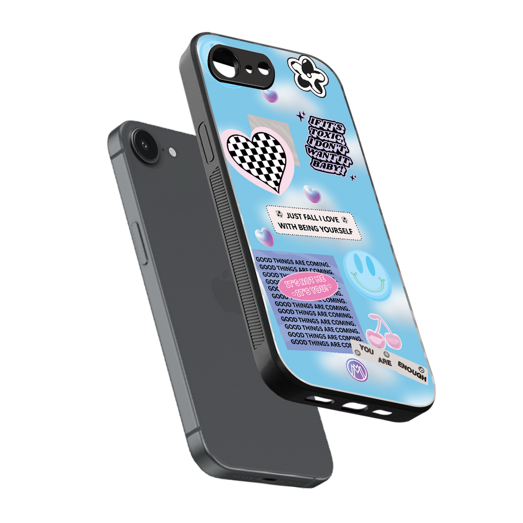 brightside back phone cover | glass case for iphone 16e
