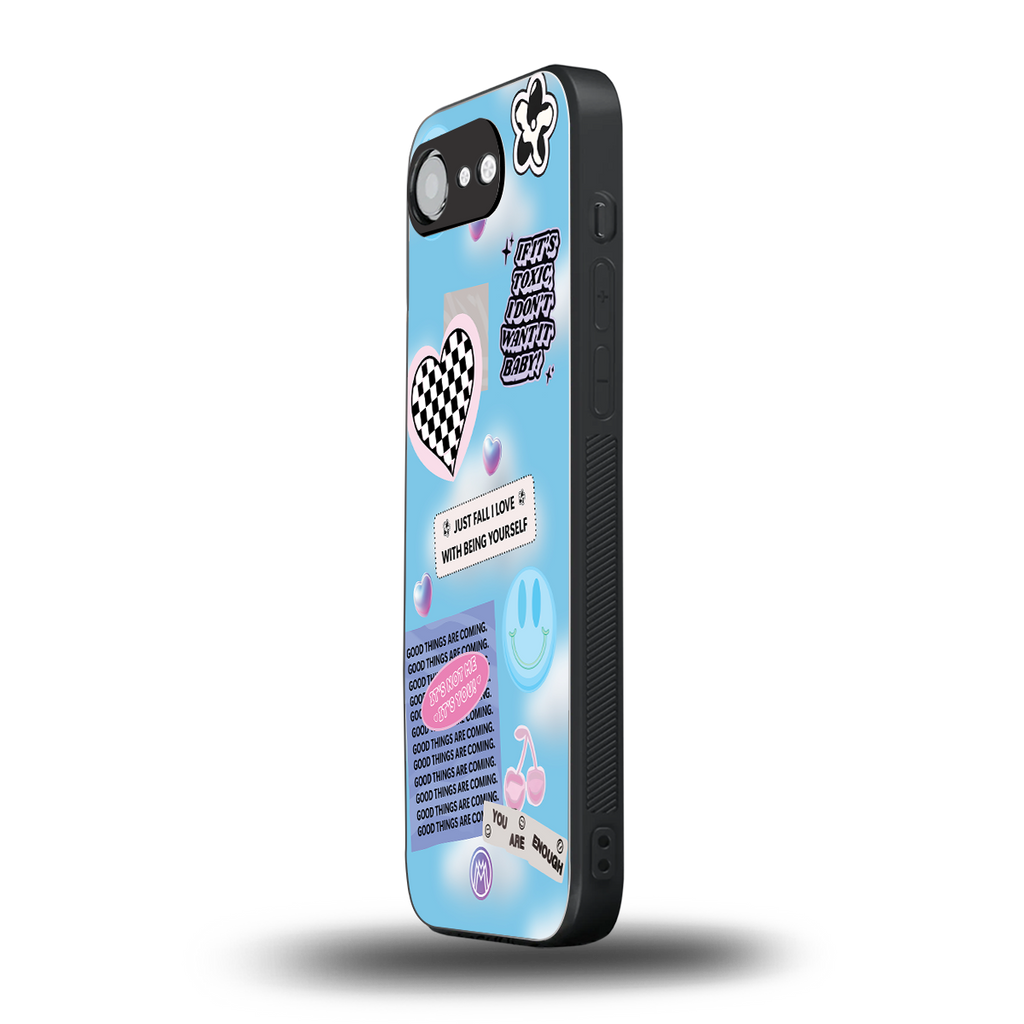 brightside back phone cover | glass case for iphone 16e