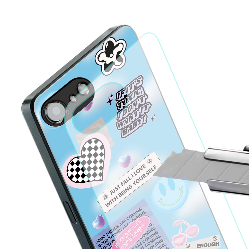 brightside back phone cover | glass case for iphone 16e