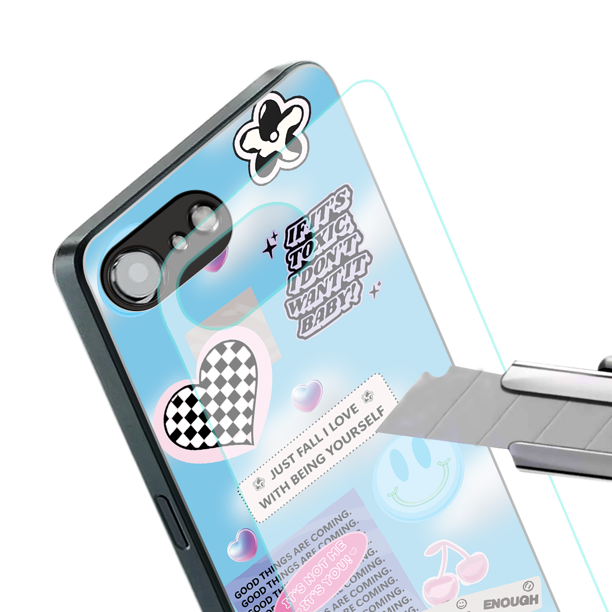 brightside back phone cover | glass case for iphone 16e