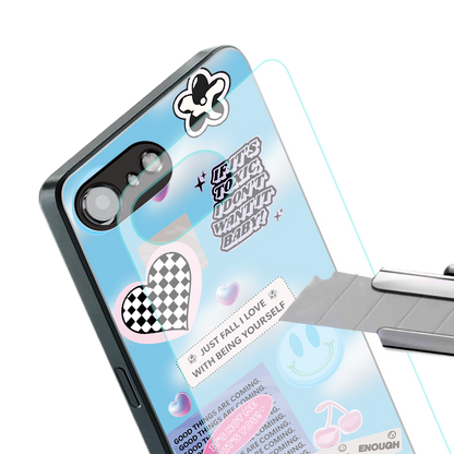 brightside back phone cover | glass case for iphone 16e