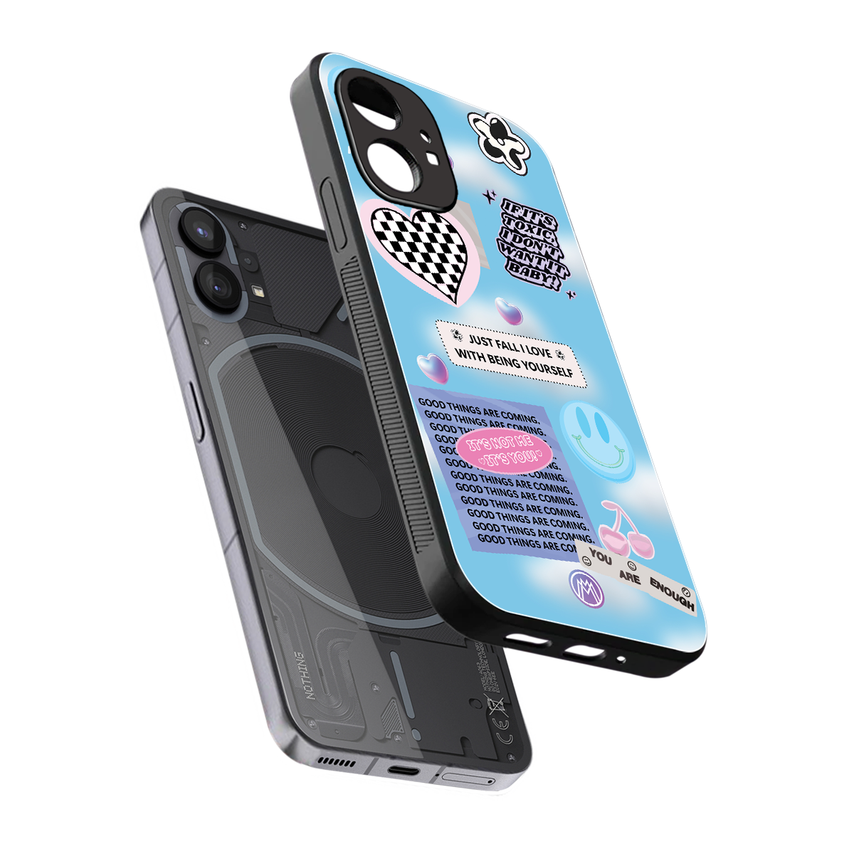 brightside back phone cover | glass case for nothing phone 1