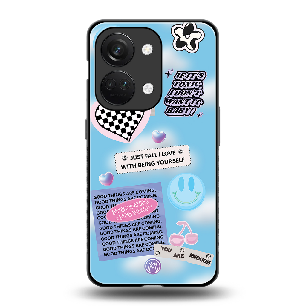 brightside back phone cover | glass case for oneplus nord 3