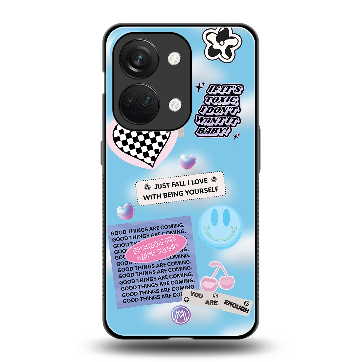 brightside back phone cover | glass case for oneplus nord 3