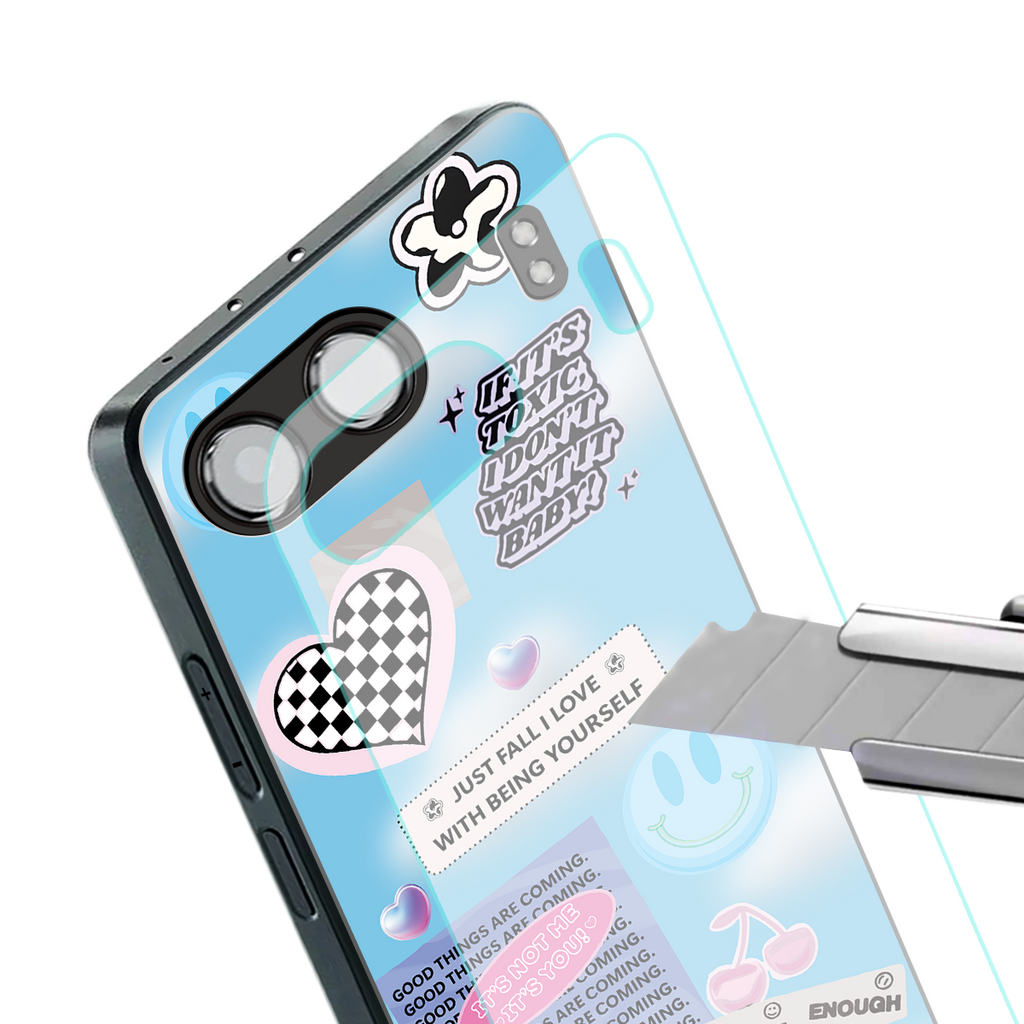 brightside back phone cover | glass case for oneplus nord 4