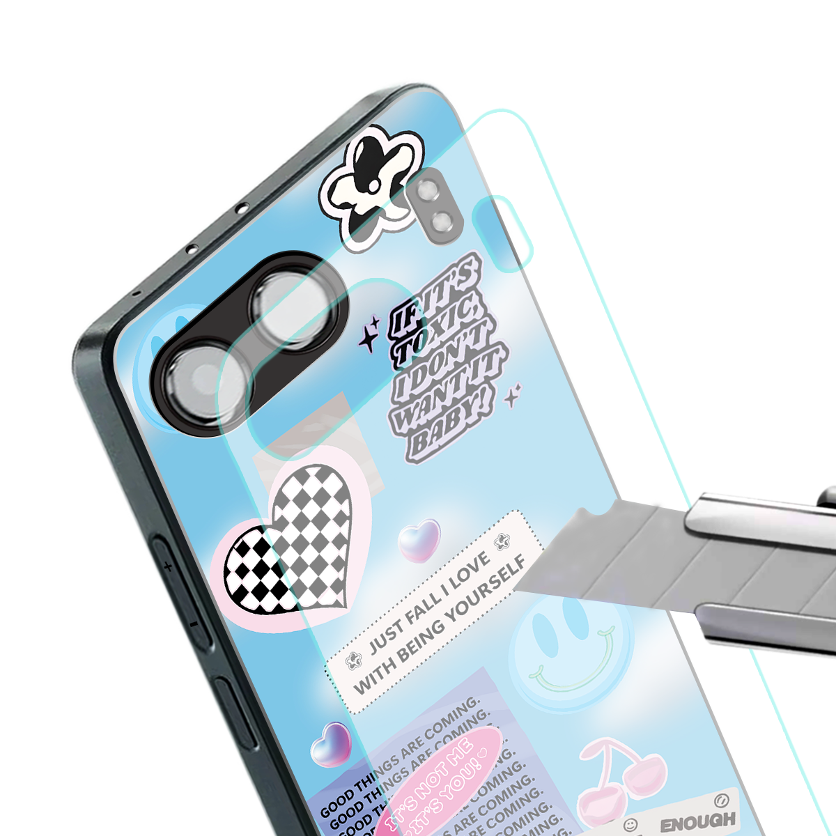 brightside back phone cover | glass case for oneplus nord 4