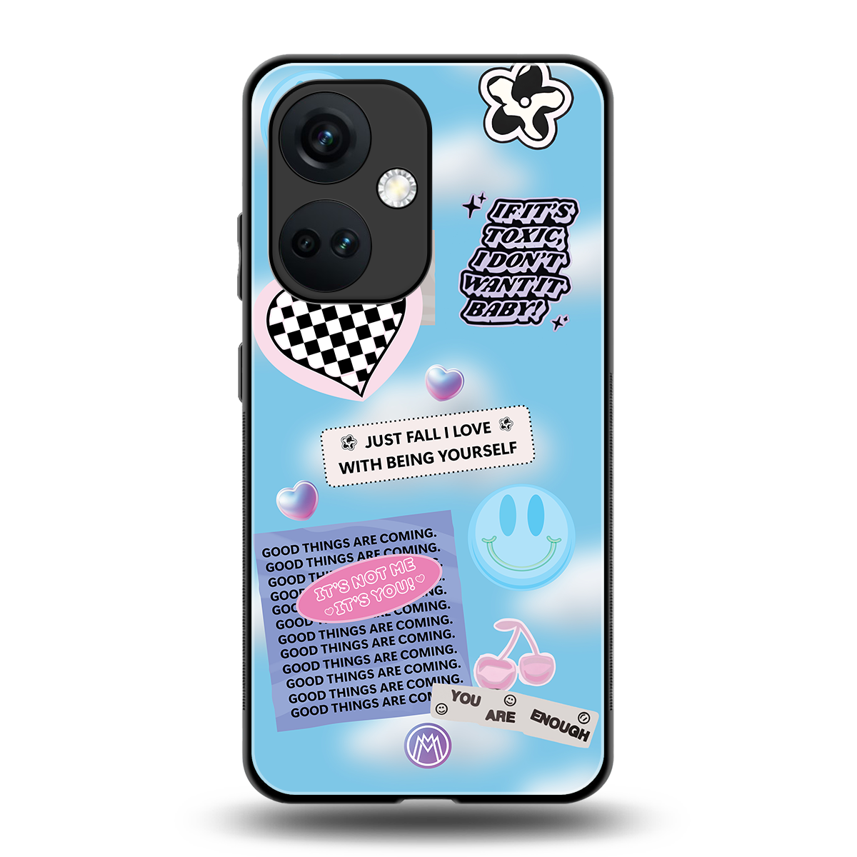 brightside back phone cover | glass case for oneplus nord ce 3