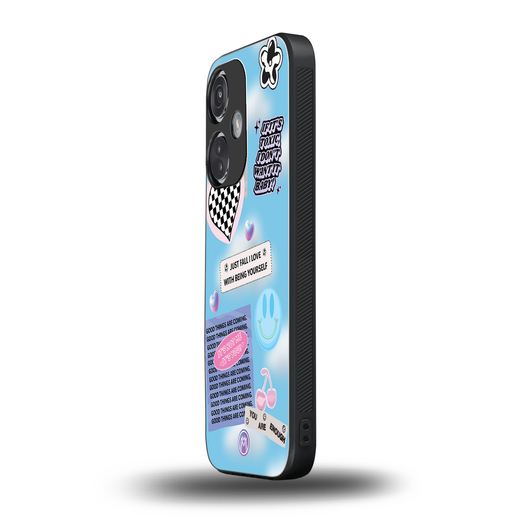 brightside back phone cover | glass case for oneplus nord ce 3