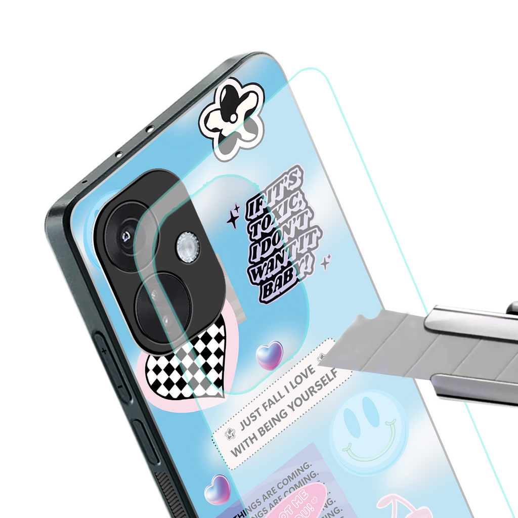 brightside back phone cover | glass case for oneplus nord ce 3