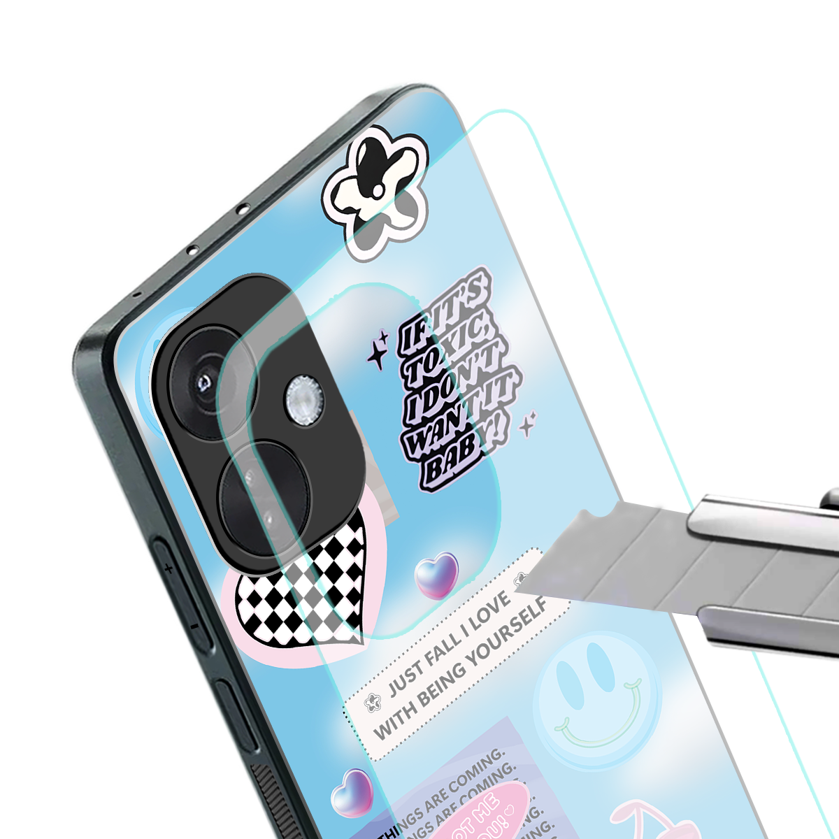 brightside back phone cover | glass case for oneplus nord ce 3
