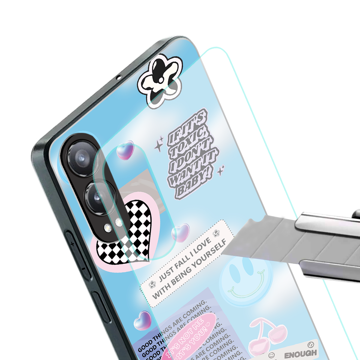 brightside back phone cover | glass case for oneplus nord ce 4 lite