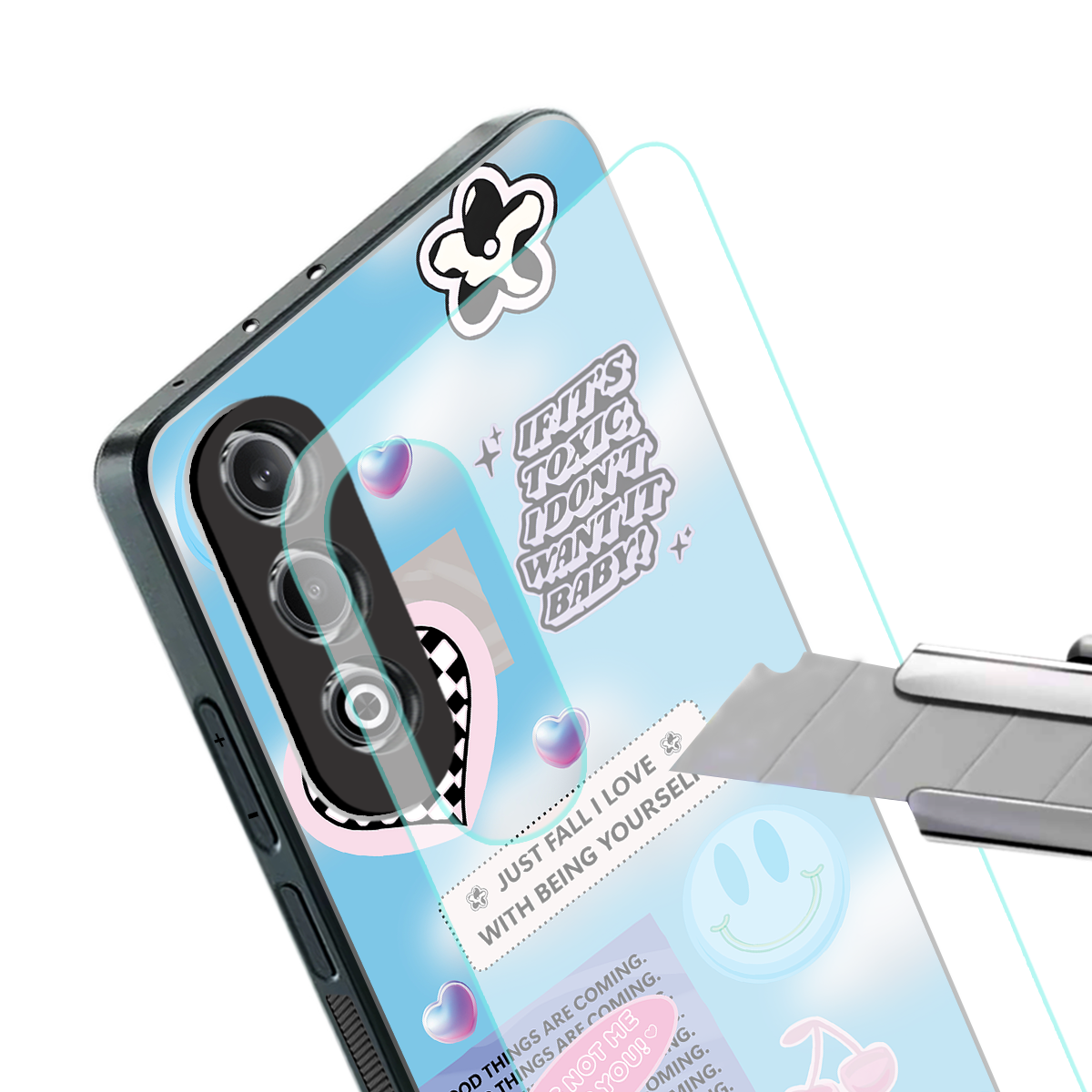 brightside back phone cover | glass case for oneplus nord ce 4