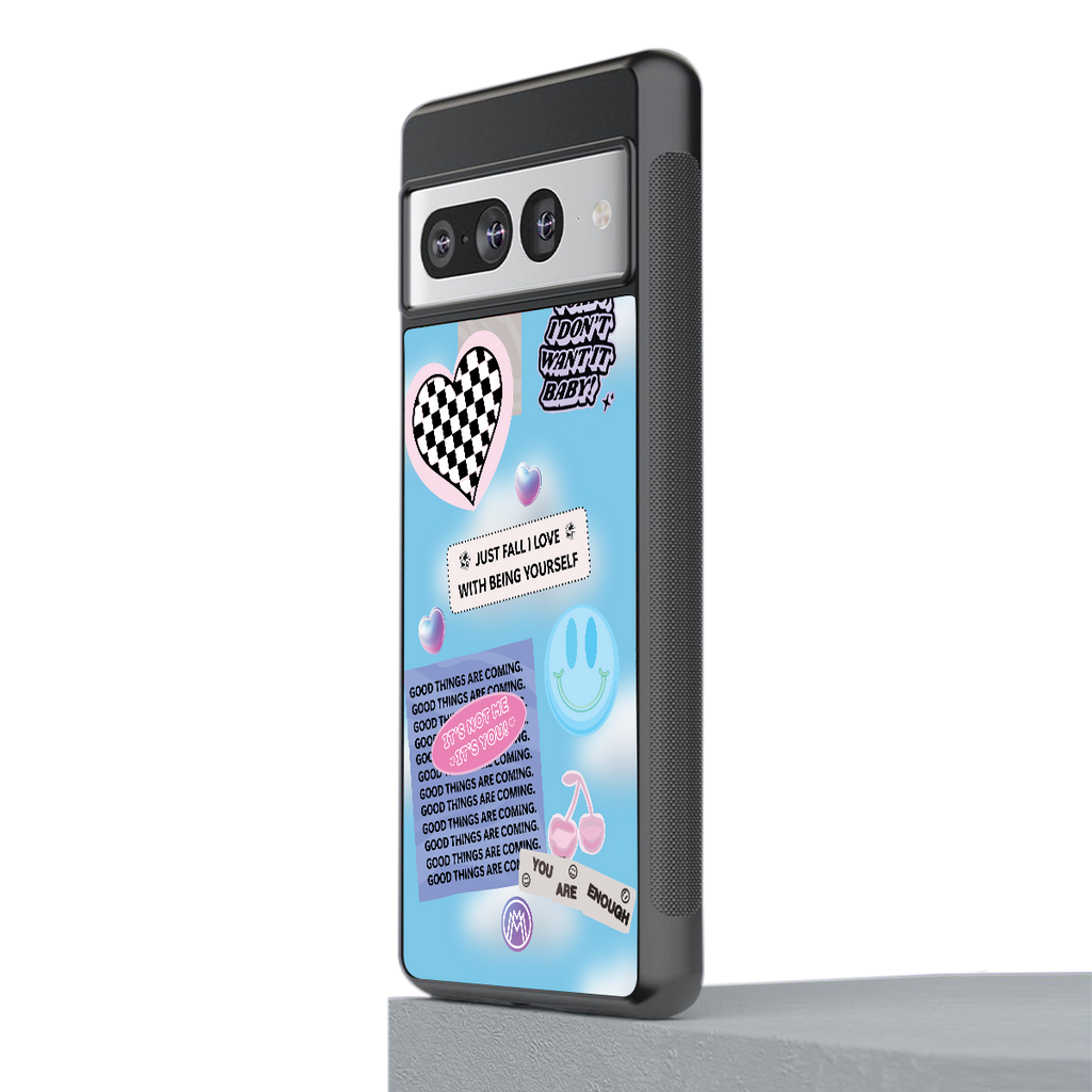 brightside back phone cover | glass case for google pixel 7 pro