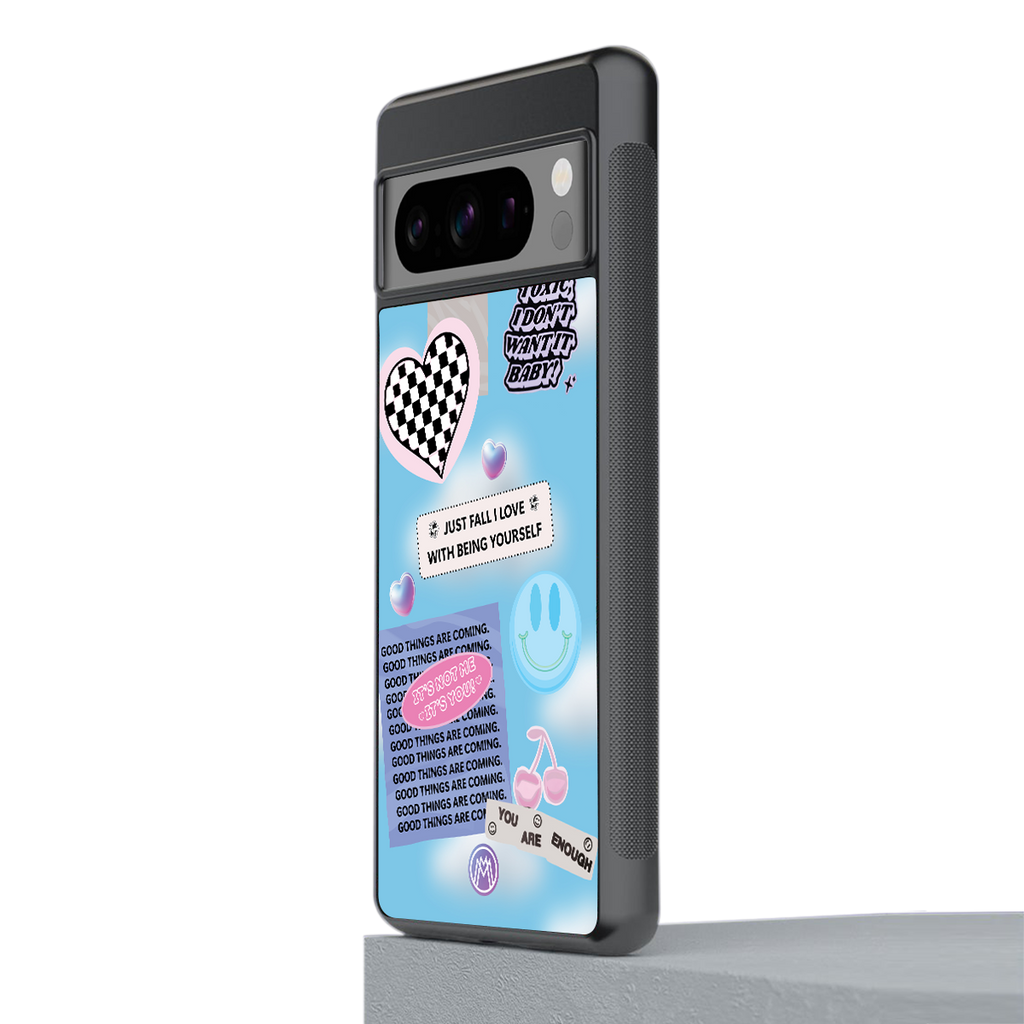 brightside back phone cover | glass case for google pixel 8 pro