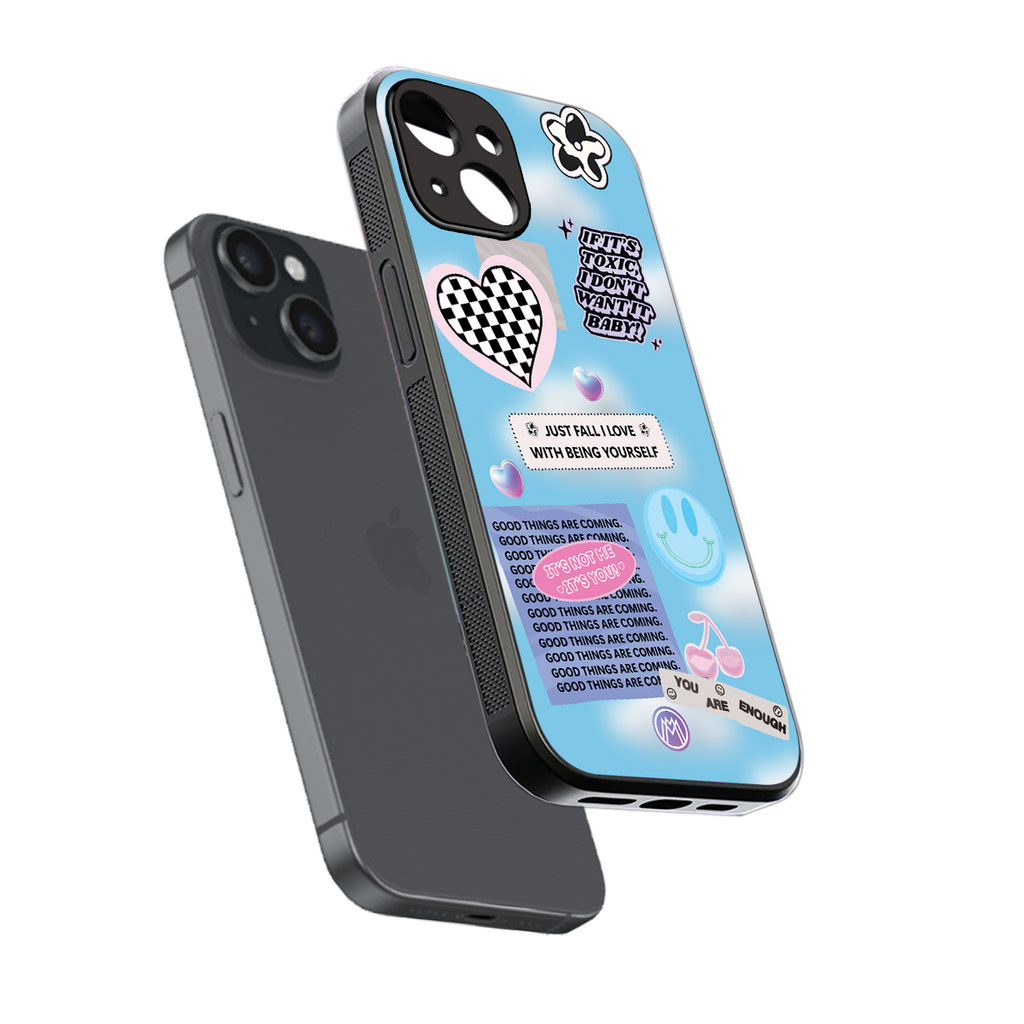 brightside back phone cover | glass case for iphone 14