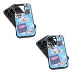 Trendy Glass Back Mobile Case for iPhone, Samsung, Redmi, OnePlus, Google Pixel, Motorola