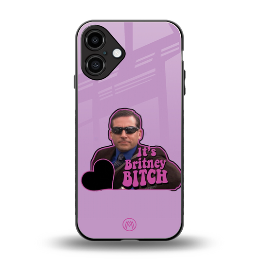 britney bitch back phone cover | glass case for iphone 16 plus