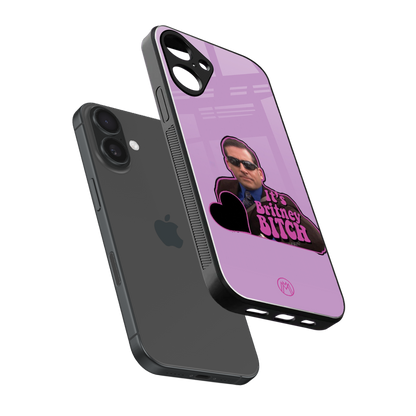 britney bitch back phone cover | glass case for iphone 16 plus
