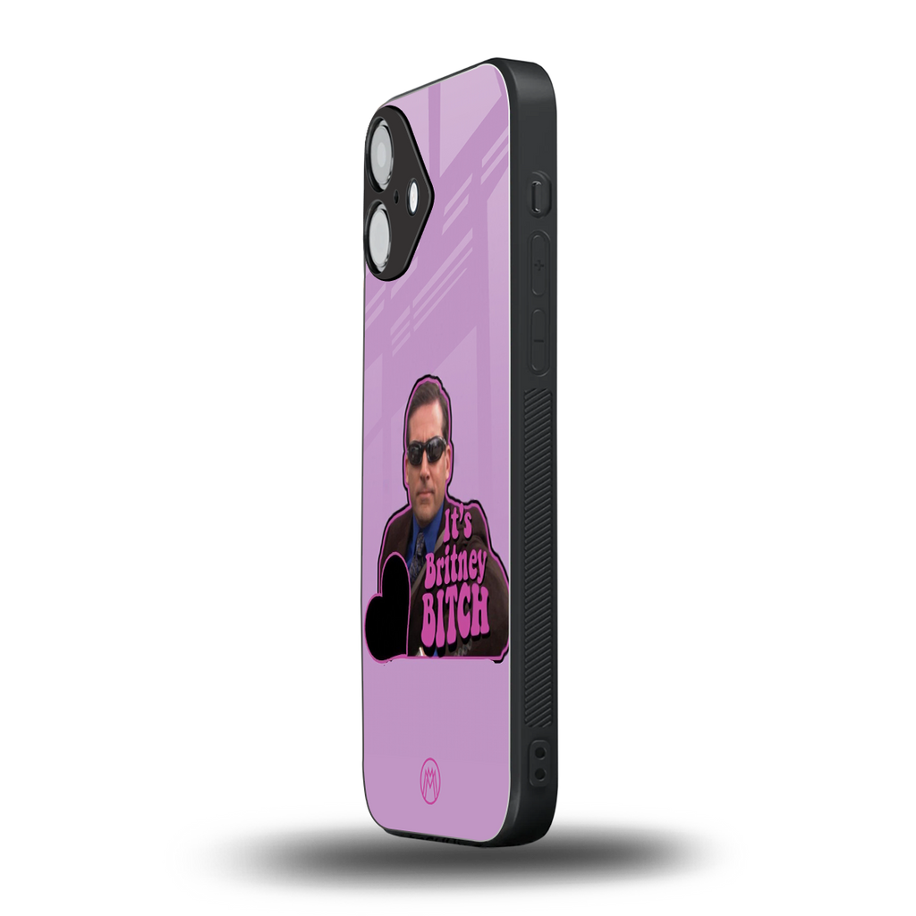 britney bitch back phone cover | glass case for iphone 16 plus