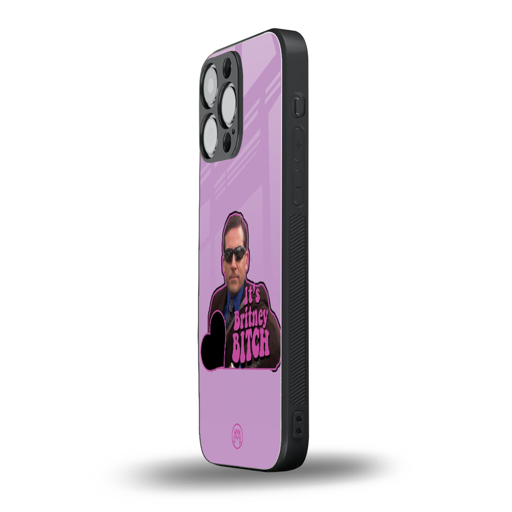 britney bitch back phone cover | glass case for iphone 16 pro max