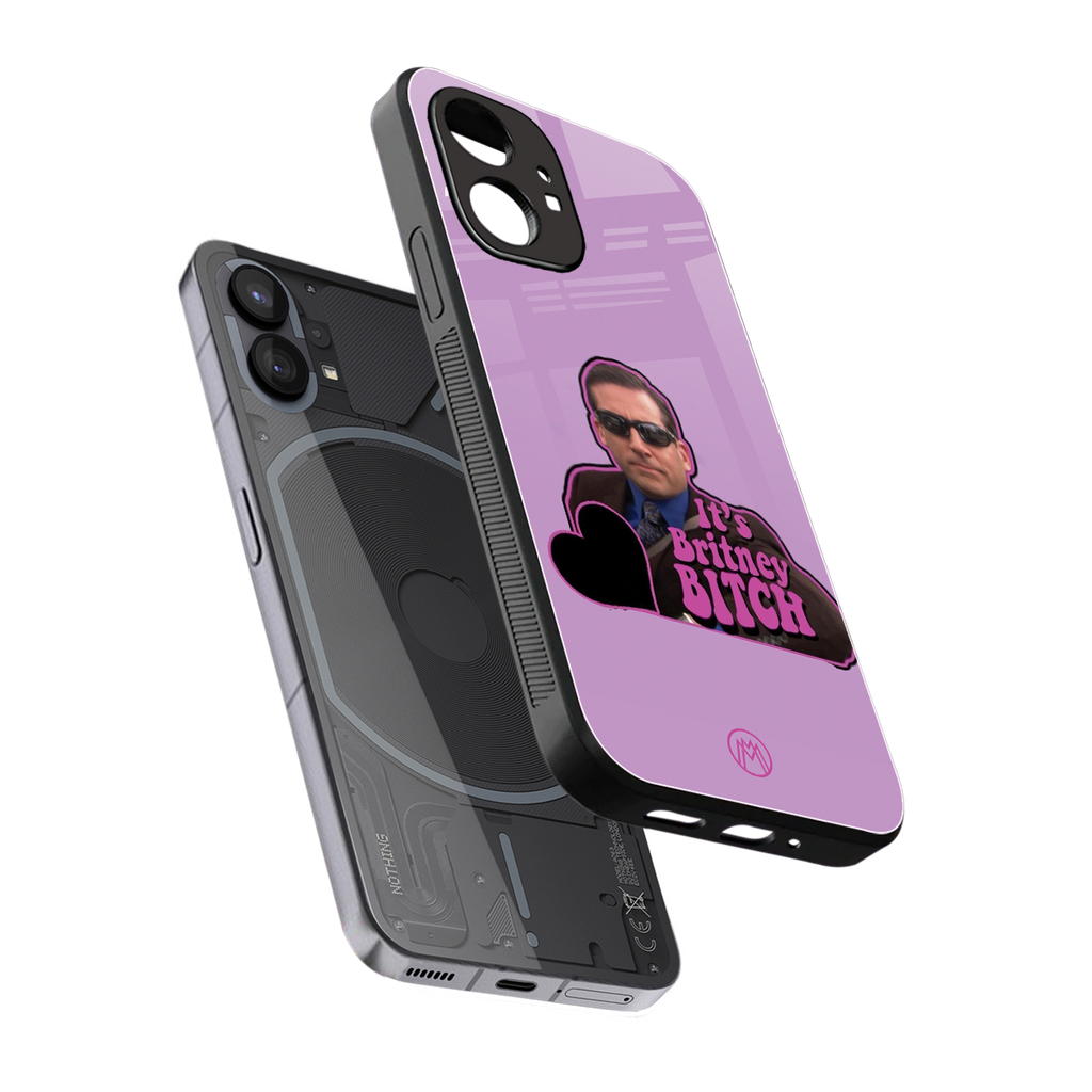 britney bitch back phone cover | glass case for nothing phone 1