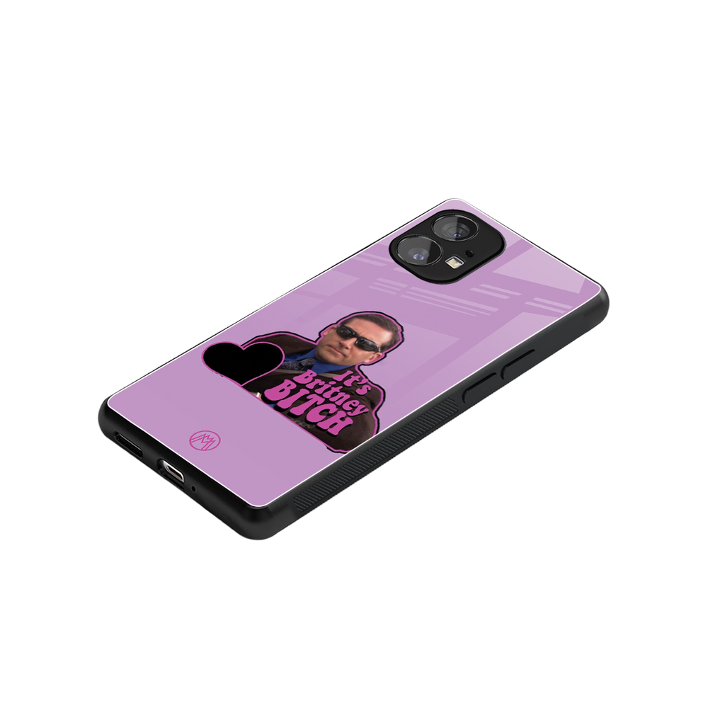 britney bitch back phone cover | glass case for nothing phone 1