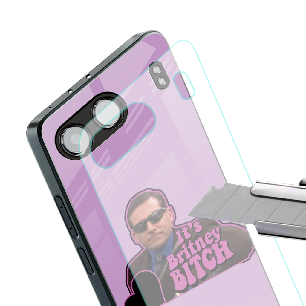 britney bitch back phone cover | glass case for oneplus nord 4