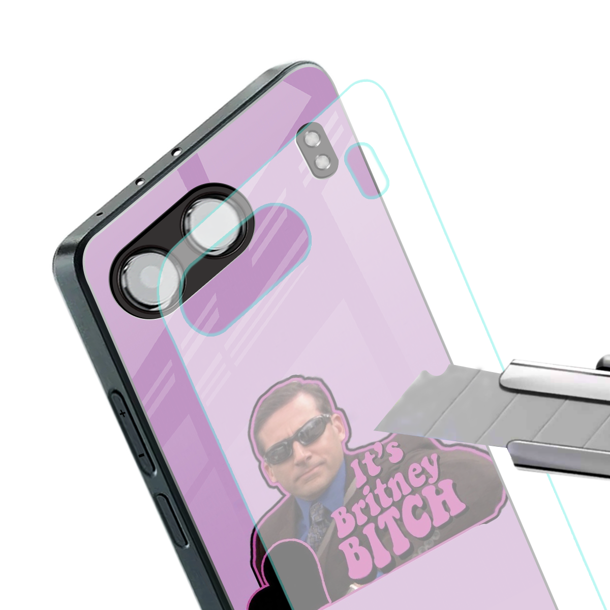 britney bitch back phone cover | glass case for oneplus nord 4