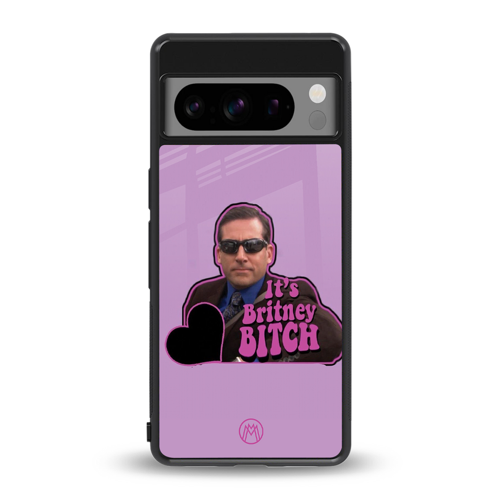 britney bitch back phone cover | glass case for google pixel 8 pro
