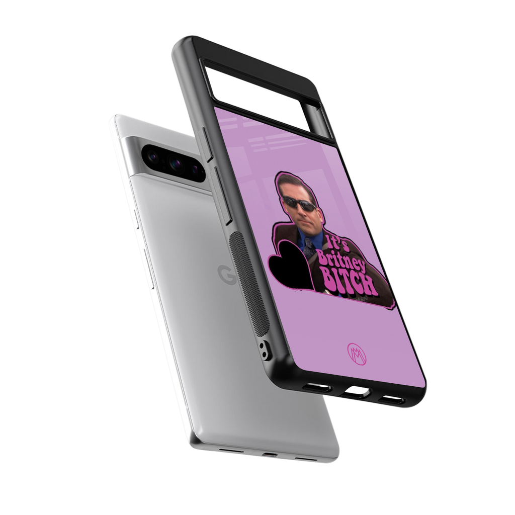 britney bitch back phone cover | glass case for google pixel 8 pro