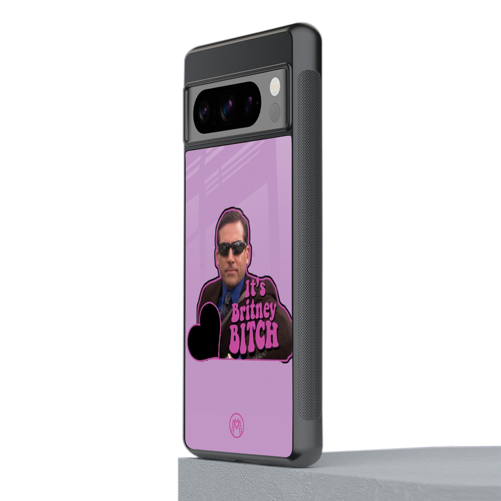 britney bitch back phone cover | glass case for google pixel 8 pro