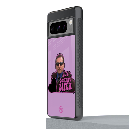 britney bitch back phone cover | glass case for google pixel 8 pro