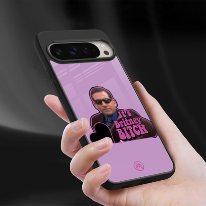 britney bitch back phone cover | glass case for google pixel 9 pro xl