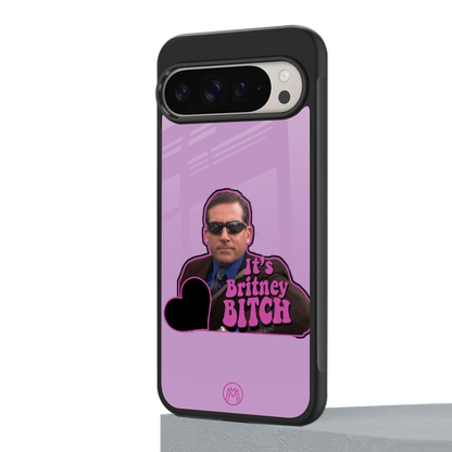 britney bitch back phone cover | glass case for google pixel 9 pro xl