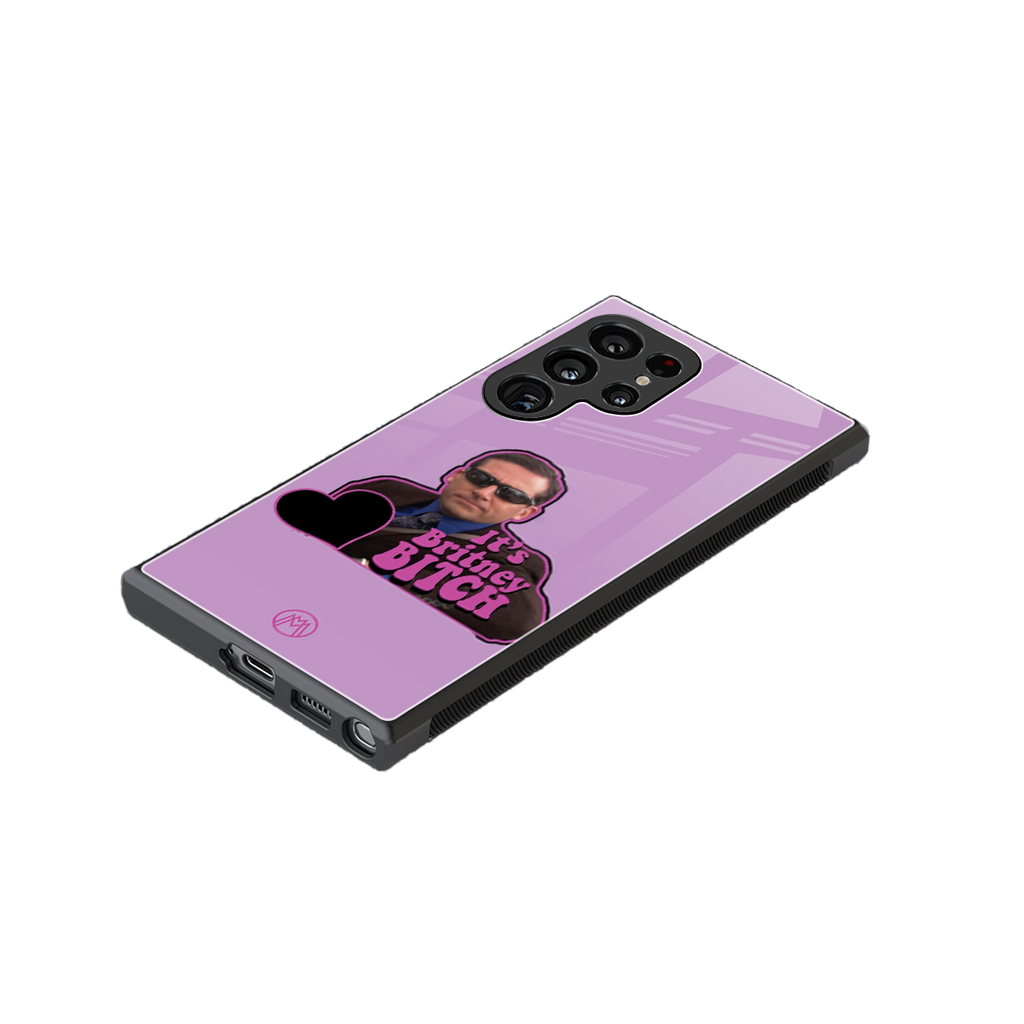 britney bitch back phone cover | glass case for samsung galaxy s23 ultra