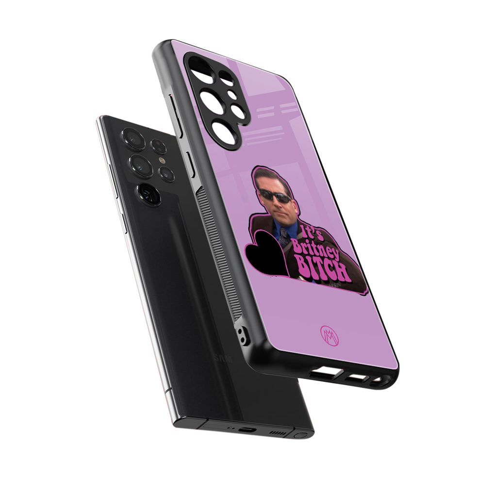 britney bitch back phone cover | glass case for samsung galaxy s25 ultra