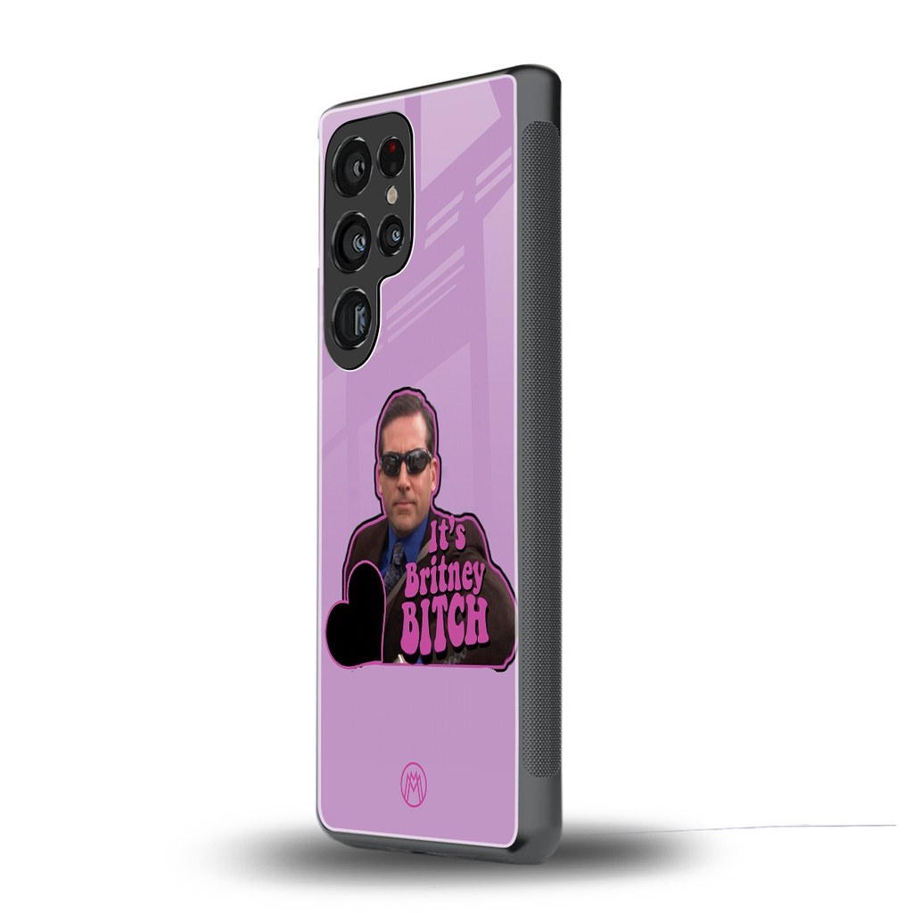 britney bitch back phone cover | glass case for samsung galaxy s25 ultra