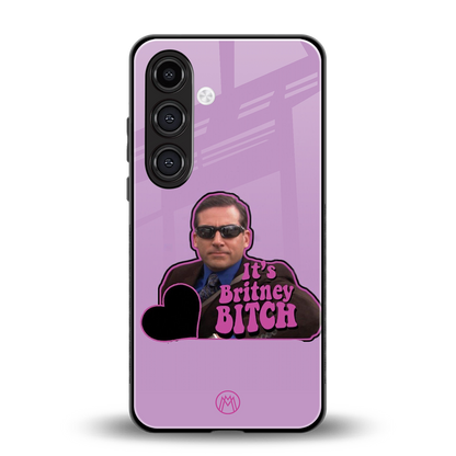 britney bitch back phone cover | glass case for samsung galaxy s24 fe