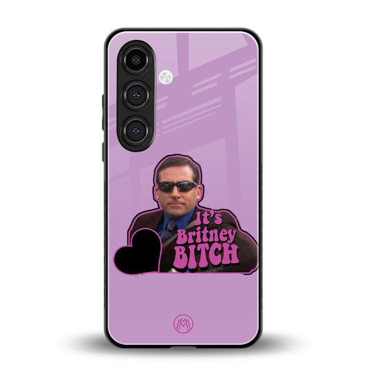 britney bitch back phone cover | glass case for samsung galaxy s24 fe